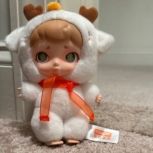 Laura Cute Reindeer Plush Doll with Orange Bow